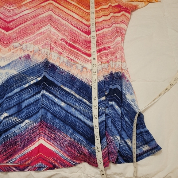 Rose + Olive chevron tunic top size 3X - Picture 2 of 11